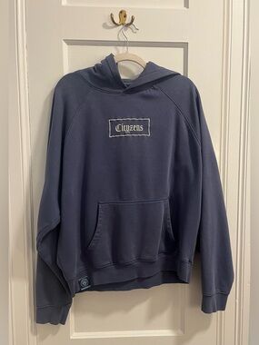 Manchester City Men's Size Small Blue Soccer Hoodie